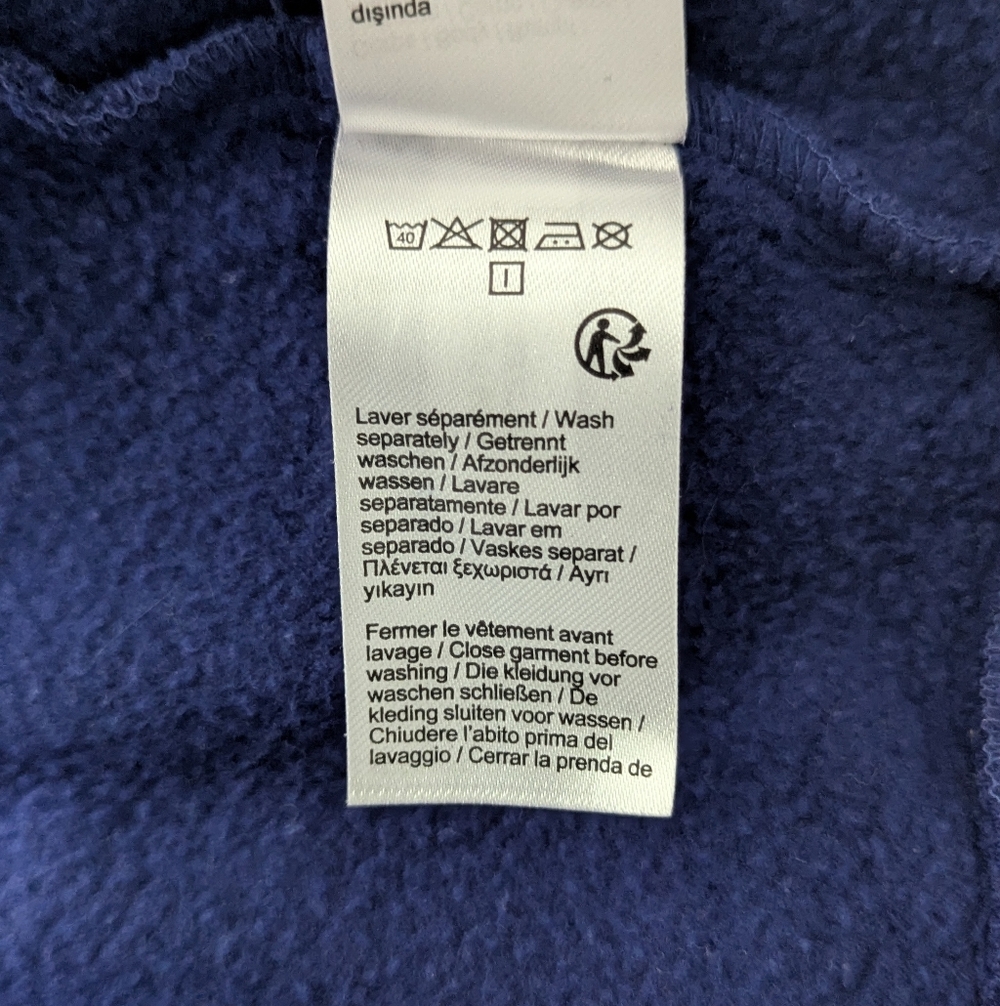 Lacoste Sport Navy Blue Hoodie 3XL - Picture 6 of 10